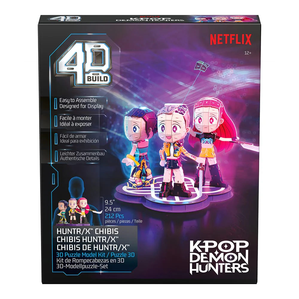 4D Build Kpop Demon Hunters Huntrix Chibi Set
