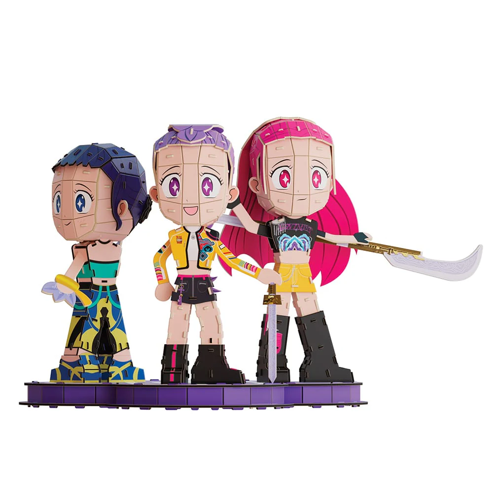 4D Build Kpop Demon Hunters Huntrix Chibi Set - Image 2
