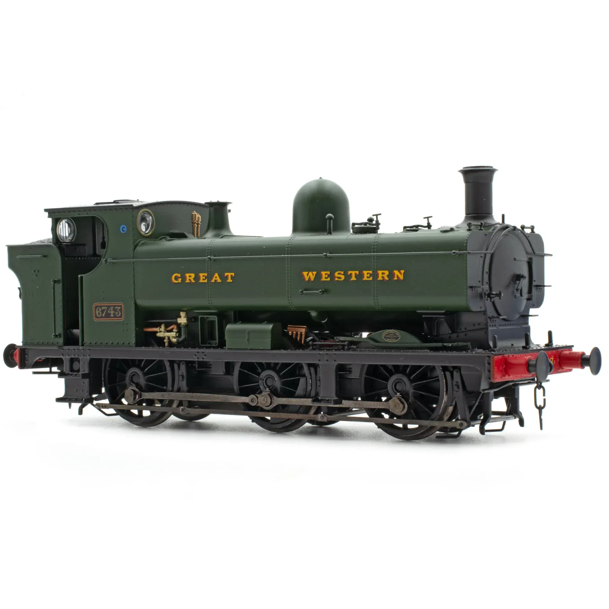 Accurascale OO Scale 67xx Pannier Tank 6700 Class - 6743 - Great Western Green - DCC & Sound Fitted - Image 3