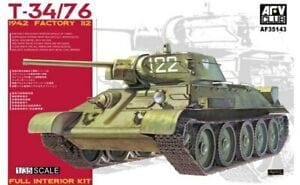 AFV Club AF35143 1/35 T-34/76 1942 Factory 112 (Superb Detailed Interior) Plastic Model Kit