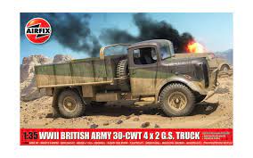 Airfix 1380 1/35 WWII British Army 30-cwt 4X2 GS Truck Plastic Model Kit