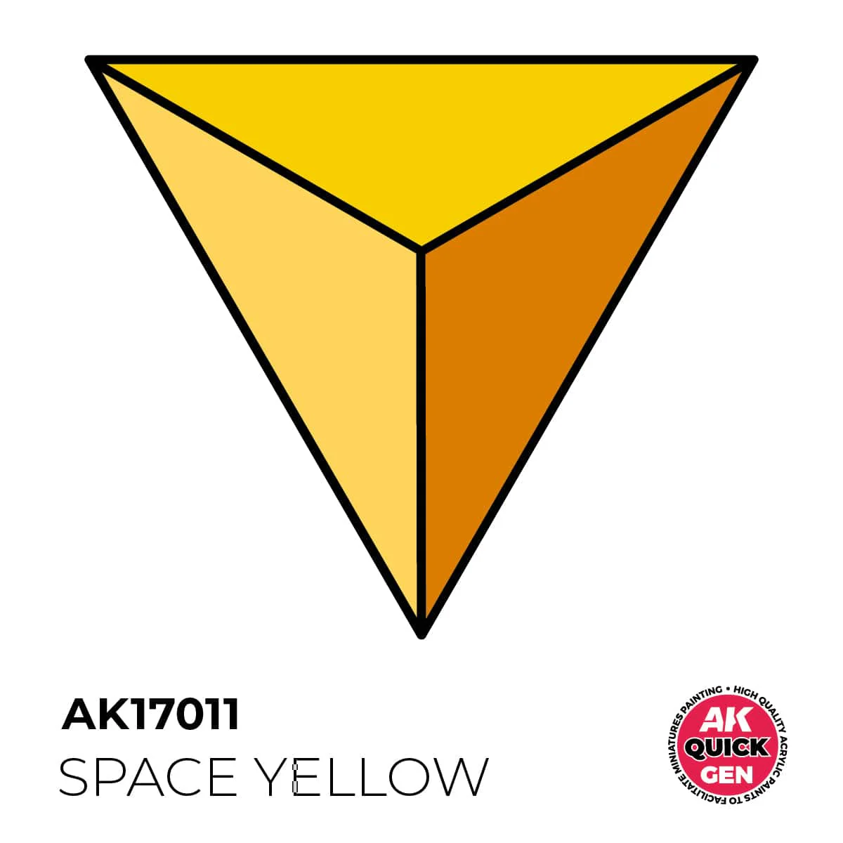 AK Interactive Quick Gen: Space Yellow - 18ml Acrylic Paint - Image 2