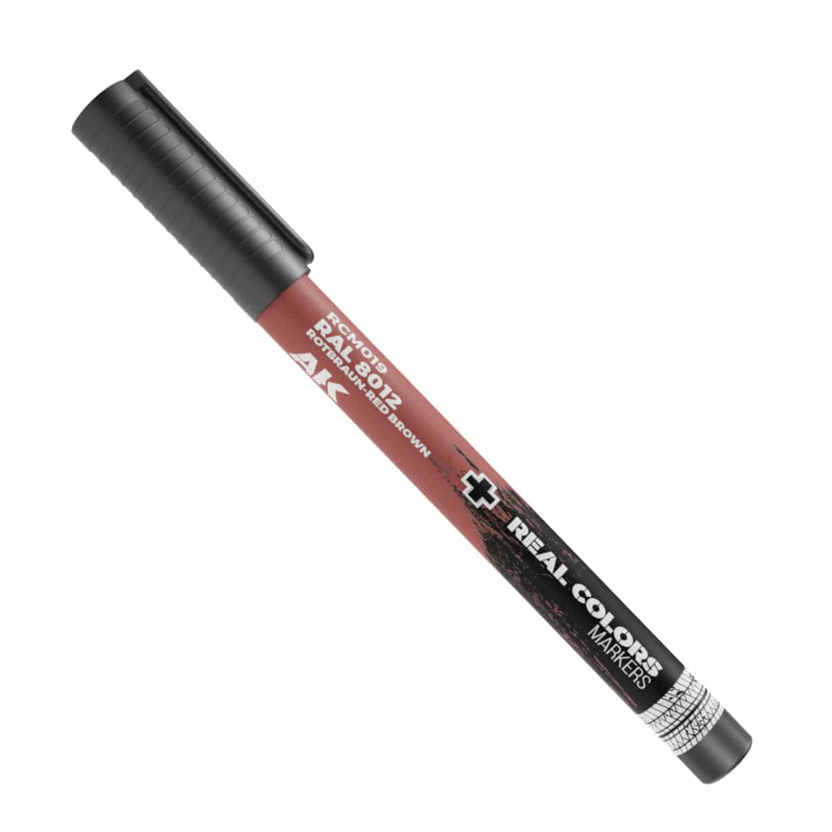 AK Interactive Real Colors Markers: RAL 8012 Rotbraun-Red Brown - Acrylic Paint Marker [AKRCM019]