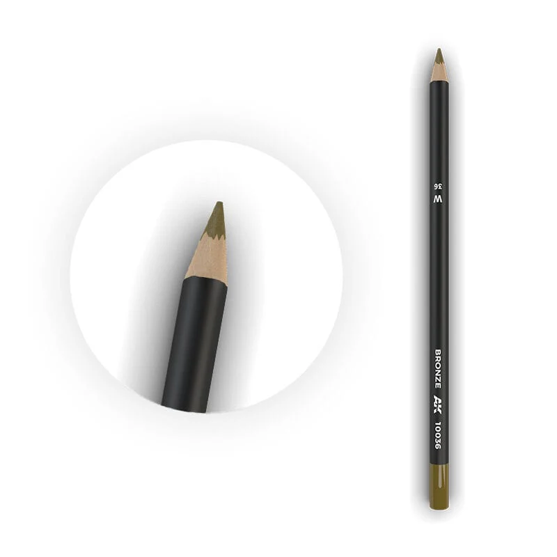 AK Interactive Weathering: Bronze Watercolour Pencil [AK10036]