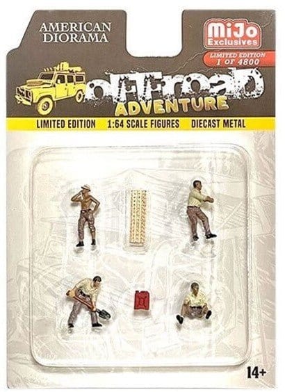 American Diorama 1/64 Off Road Adventure - 1 Diecast Figure Set Accessory