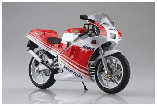 Aoshima 1/12 Diecast Honda NSR250R 1988 Fighting (Red/Ross White) Plastic Model Kit