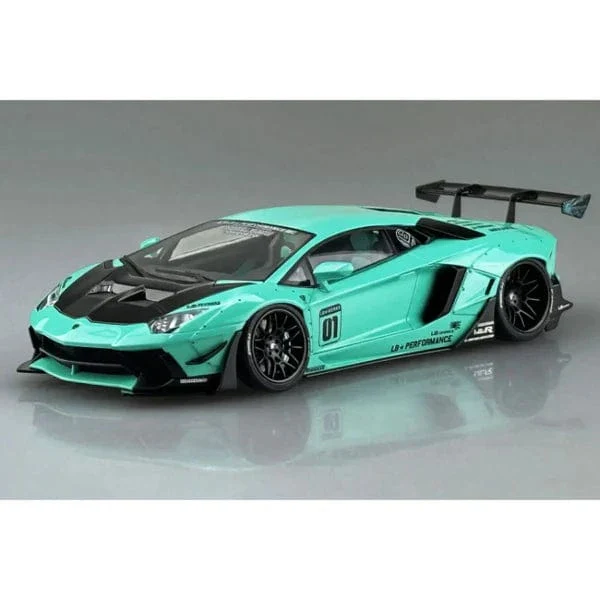 Aoshima 1/24 LB-WORKS Lamborghini Aventador Limited Edition Ver.2 Plastic Model Kit - Image 2