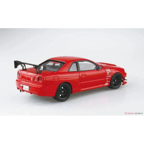 Aoshima 1/24 MCR BNR34 Nissan SKYLINE GT-R 2002 Plastic Model Kit - Image 4