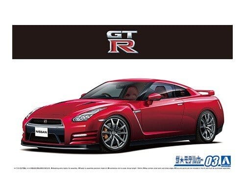 Aoshima 1/24 Nissan R35 GT-R Pure Edition 14 Plastic Model Kit [A005857]