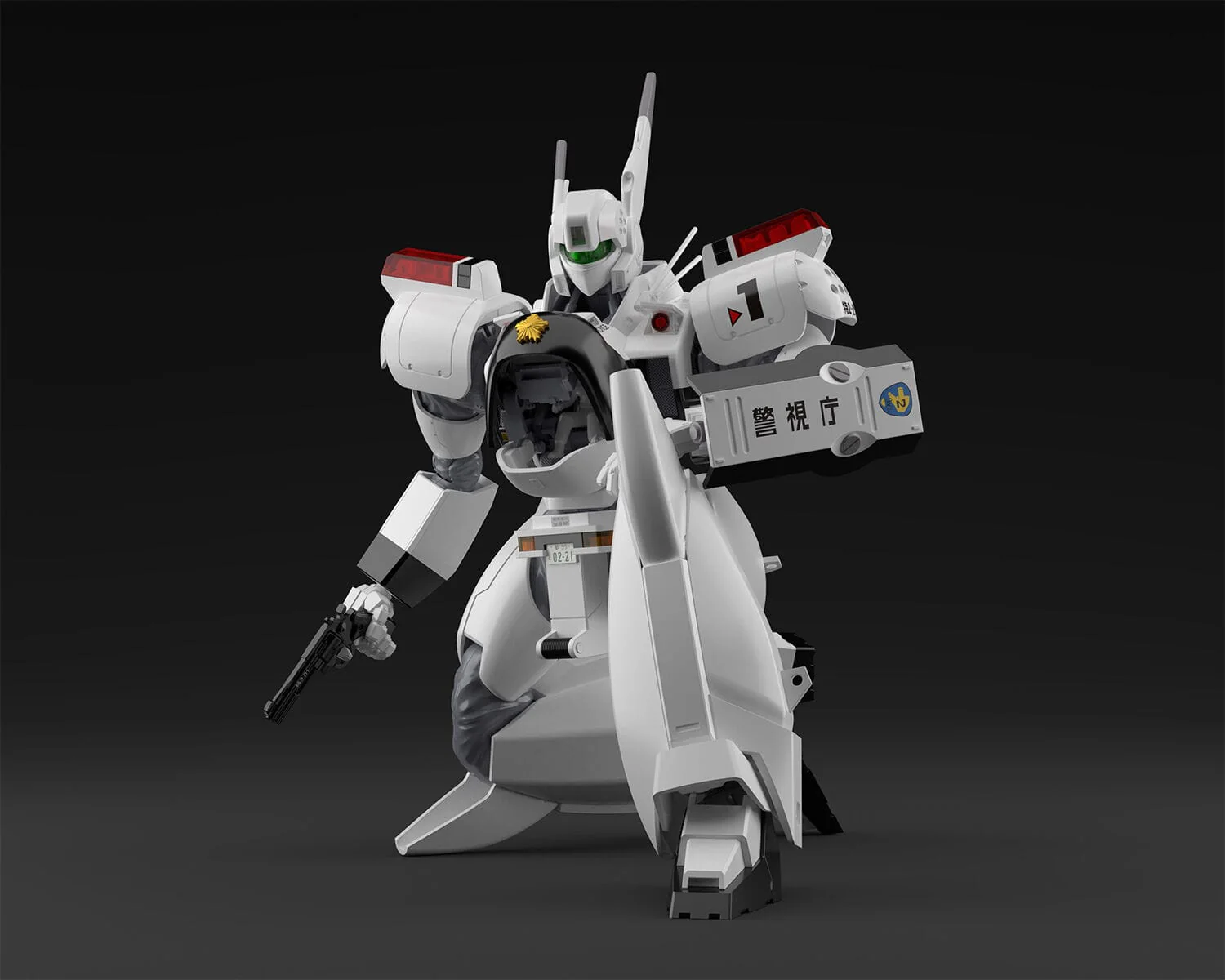 Aoshima 1/43 Mobile Police Patlabor Av-98 Ingram 1St + Special Command Vehicle Type 98 Plastic Model Kit [020172]