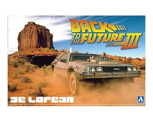 Aoshima A005918 1/24 Back To The Future Delorean From Part III & Railroad Ver**