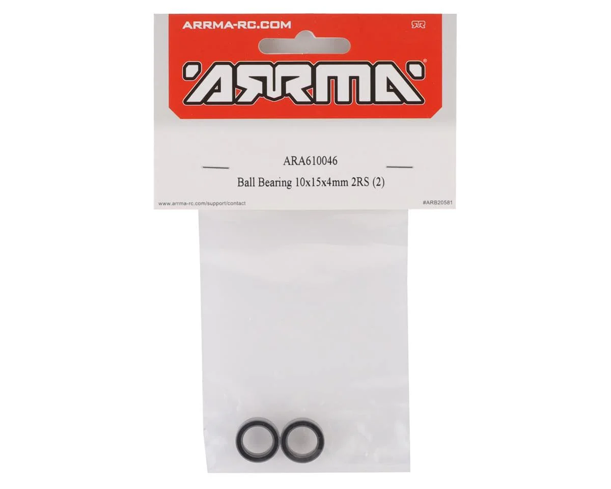 Arrma Ball Bearing 10x15x4mm 2RS (2pcs) [ARA610046] - Image 2