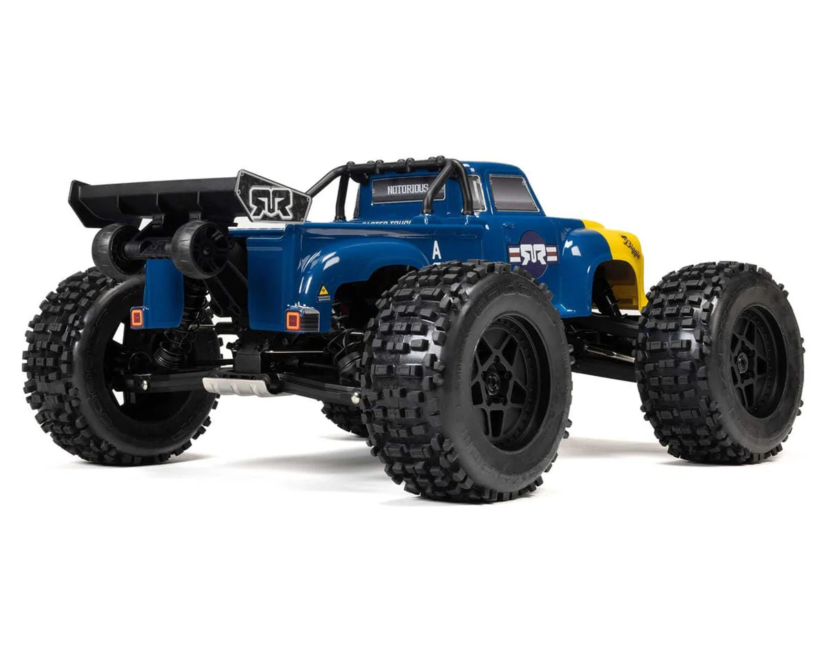 Arrma Notorious 6S BLX 4X4 1/8 Stunt Truck RTR Blue [ARA8611V6T2] - Image 3