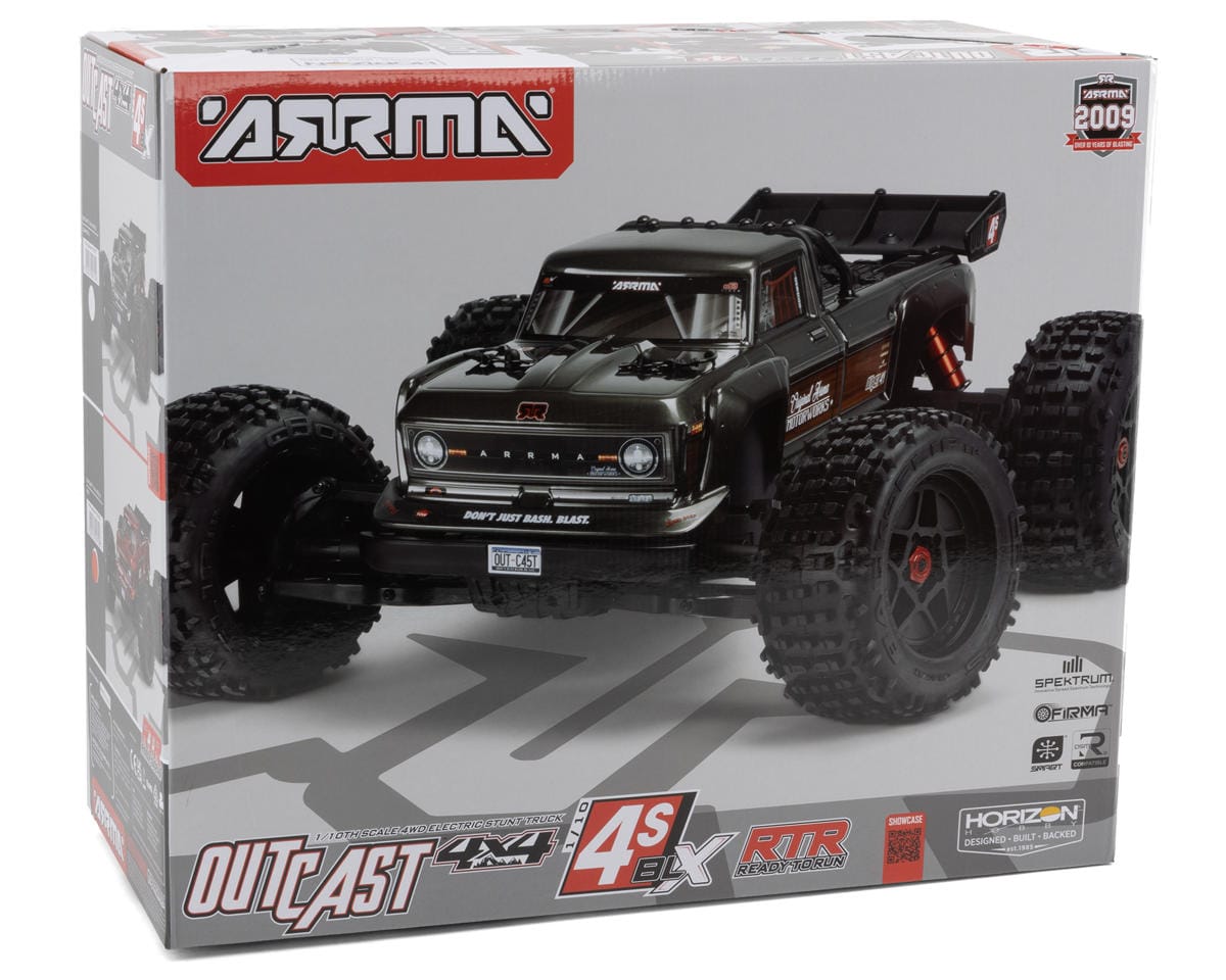 Arrma Outcast 4X4 BLX 4S Stunt Truck RTR Red [ARA4410V2T4] - Image 7