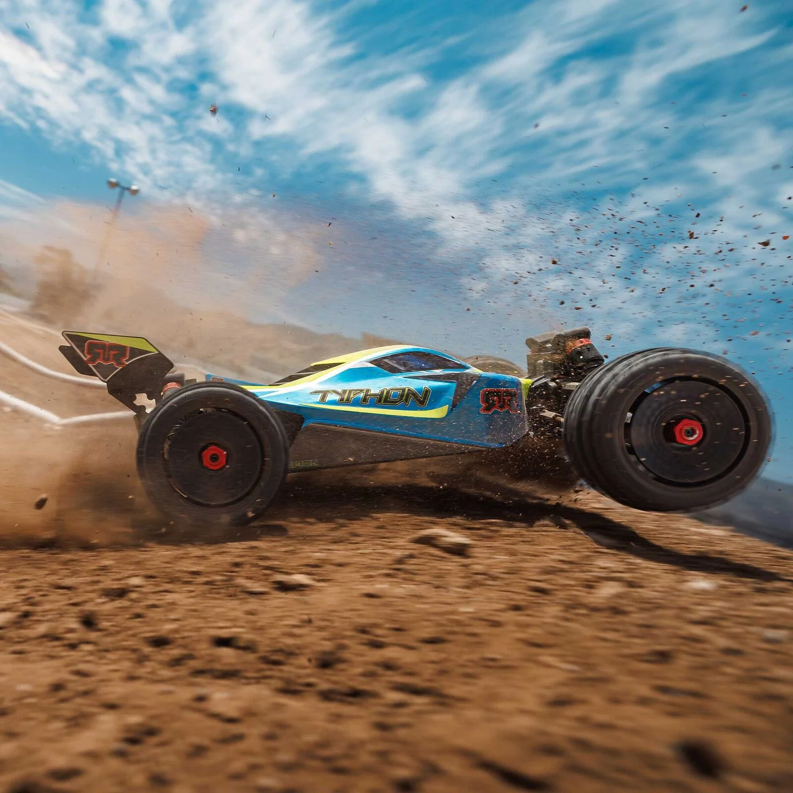 Arrma Typhon 223S DSC 4X4 BLX 1/8 RC Buggy RTR Blue/Yellow, [ARA4306V4T4] - Image 15