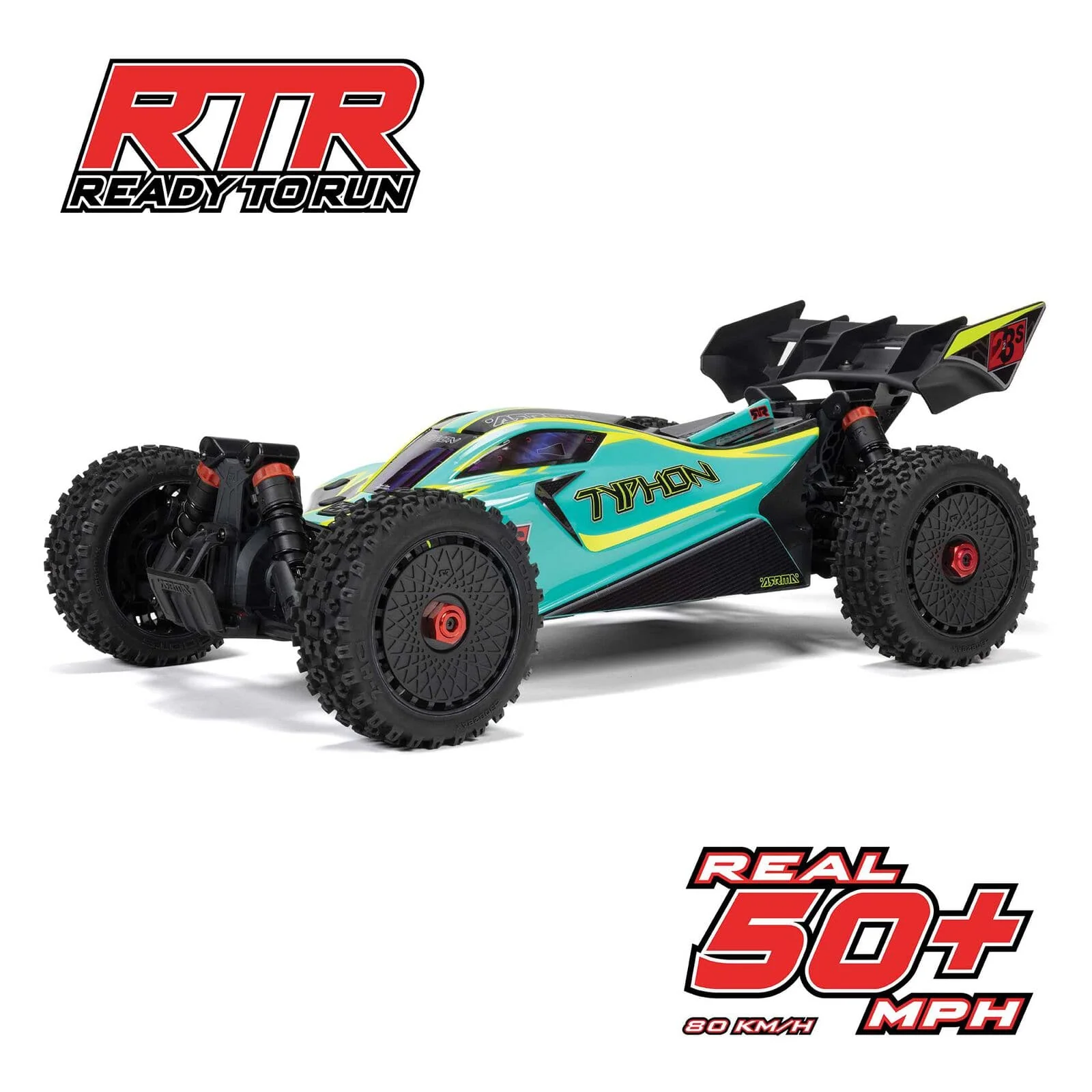 Arrma Typhon 223S DSC 4X4 BLX 1/8 RC Buggy RTR Green [ARA4306V4T1] - Image 6