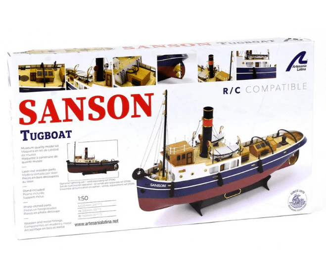 Artesania 1/50 Sanson Tugboat Wood Model Ship Kit [20415] - Image 4