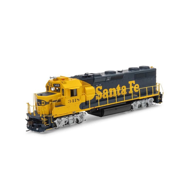 Athearn Genesis HO Scale GP39-2u Locomotive ATSF #3418 - DCC & Sound Fitted