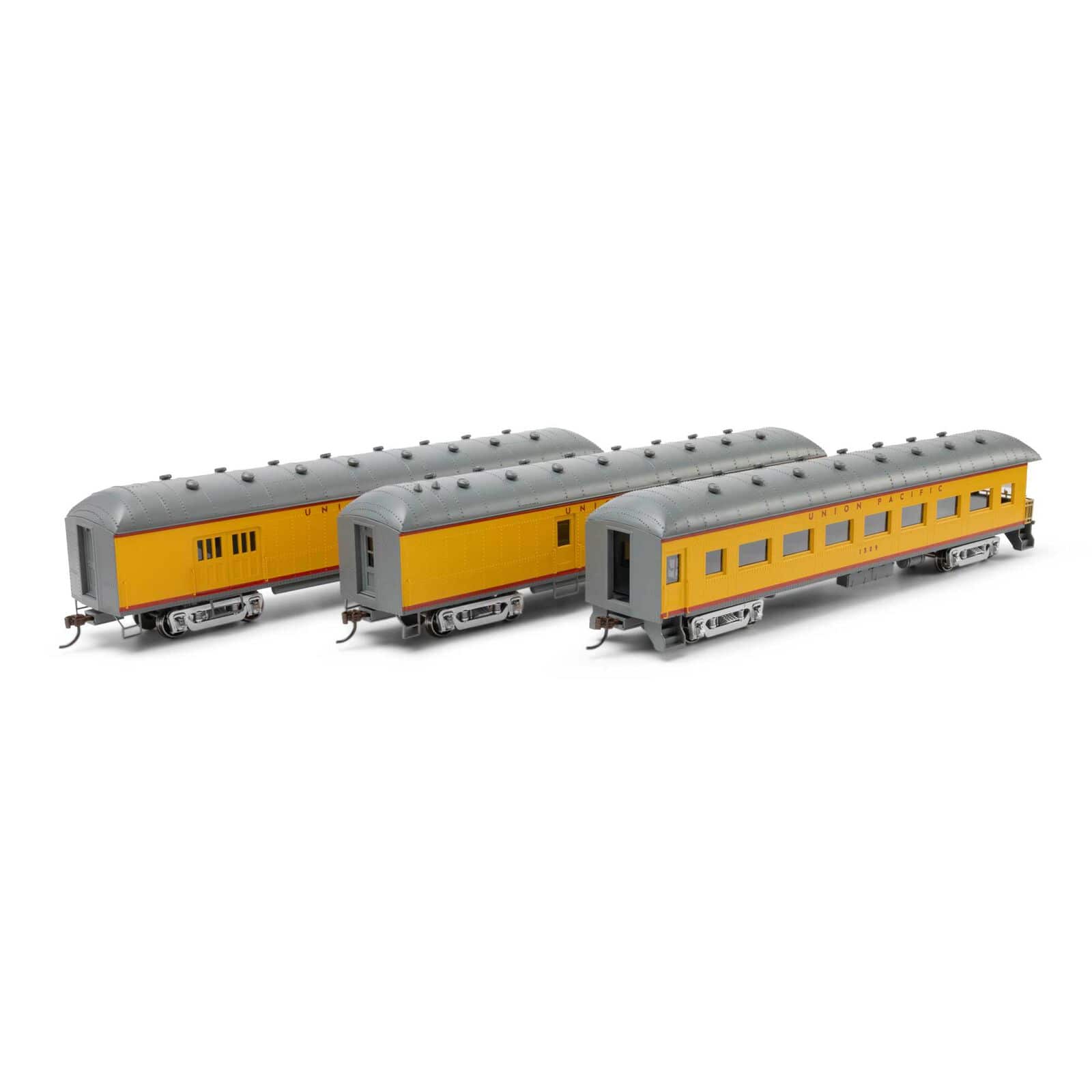 Athearn HO Scale Arch Roof Set, UP (3 Pack)