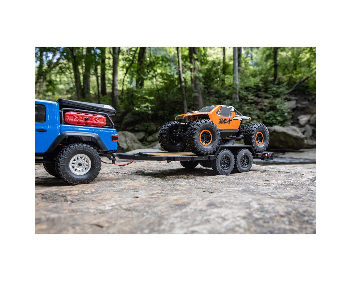 Axial SCX24 Flat Bed Vehicle Trailer with LED Tail Lights - Image 5