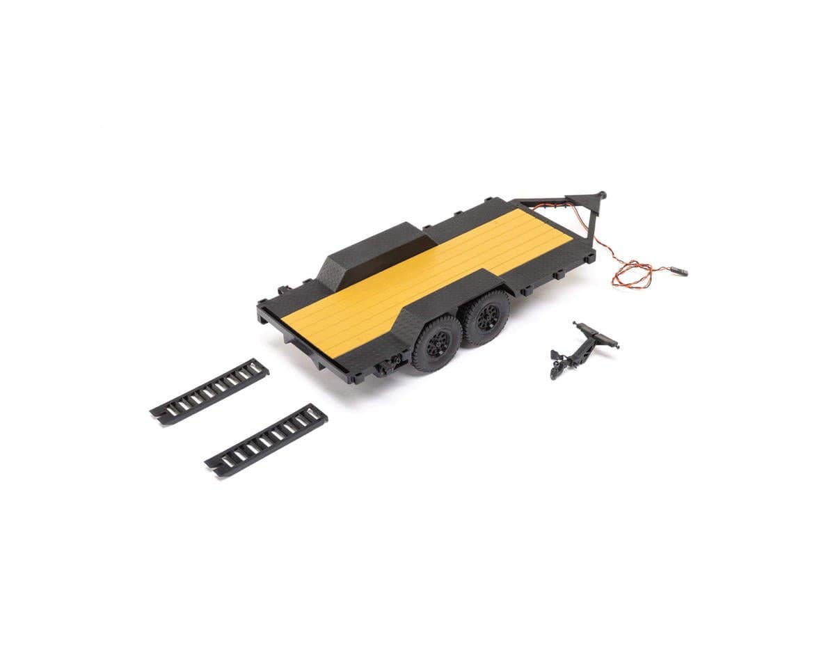Axial SCX24 Flat Bed Vehicle Trailer with LED Tail Lights - Image 8