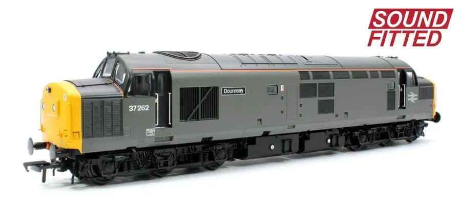 Bachmann Branchline 35-311SF OO Class 37/0 Centre Headcode 37262 BR Enigneers Grey - DCC/Sound