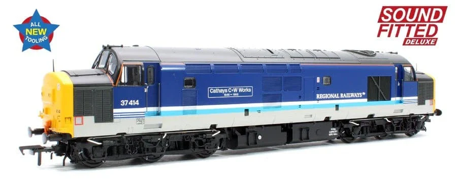 Bachmann Branchline 35-338SFX OO Class 37/4 37414 Cathays C&W Works BR Regional Diesel - Deluxe DCC/Sound**