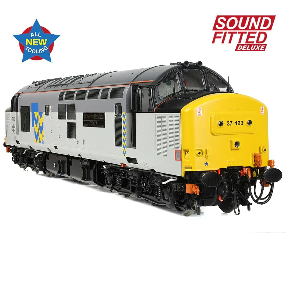 Bachmann Branchline OO 35-337SFX Class 37/4 Refurbished 37423 Sir Murray Morrison BR RF Metals Sector DCC/Sound** - Image 3