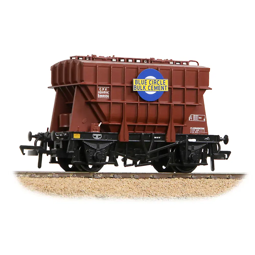 Bachmann Branchline OO Scale BR 22T CPV Presflo Bulk Powder Wagon BR Bauxite Blue Circle - Image 2