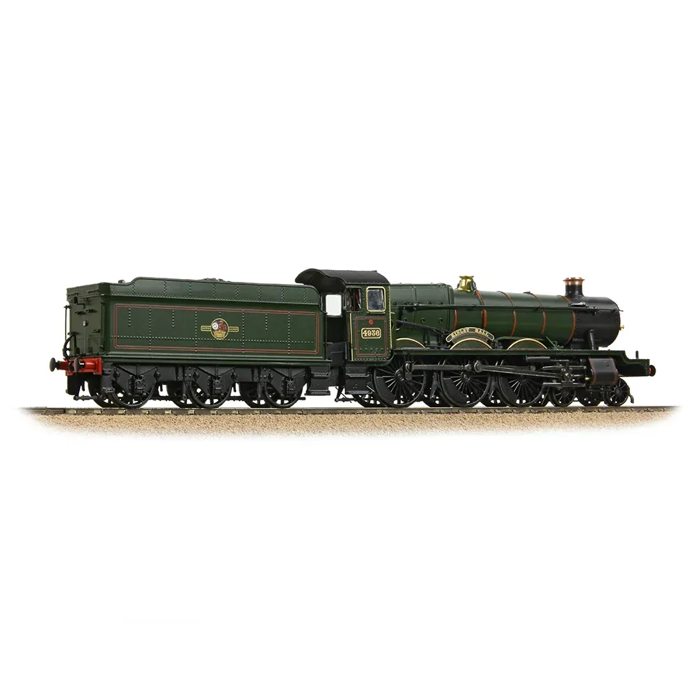 Bachmann Branchline OO Scale GWR 49XX Hall 4936 Kinlet Hall BR Lined Green (Late Crest) - Image 2