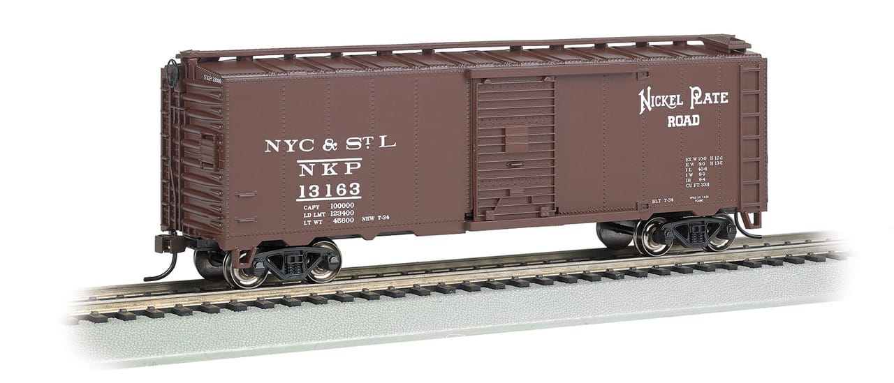 Bachmann USA HO Scale 40 Steam Era Box Car - Nickel Plate Road #13163