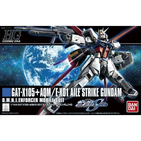 Bandai 1/144 HGCE GAT-X105 and AQM/E-X01 Aile Strike Gundam Kit [5058779]