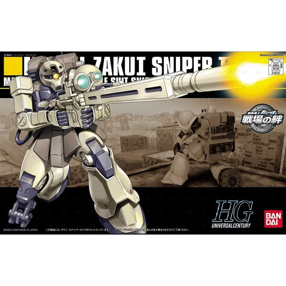 Bandai 5057394 1/144 HGUC Zaku I Sniper Type Plastic Model Kit