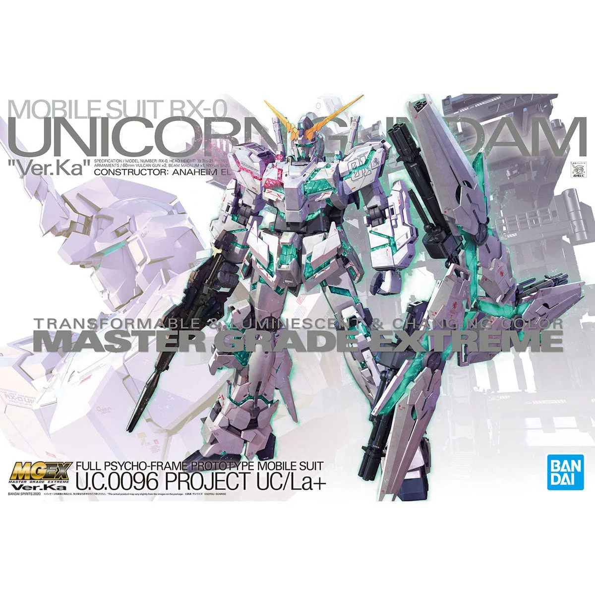 Bandai 5060277 1/100 MGEX Unicorn Gundam Ver.Ka**