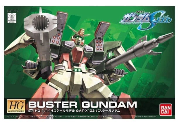 Bandai 5060360 HG 1/144 R03 Buster Gundam Seed**