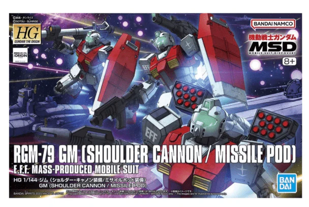 Bandai 5065714 HG 1/144 Gm (Shoulder Cannon / Missile Pod)**
