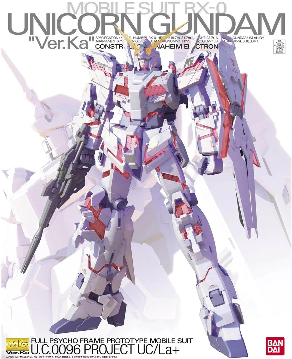 Bandai MG 1/100 UNICORN GUNDAM Ver.Ka [5064131]**