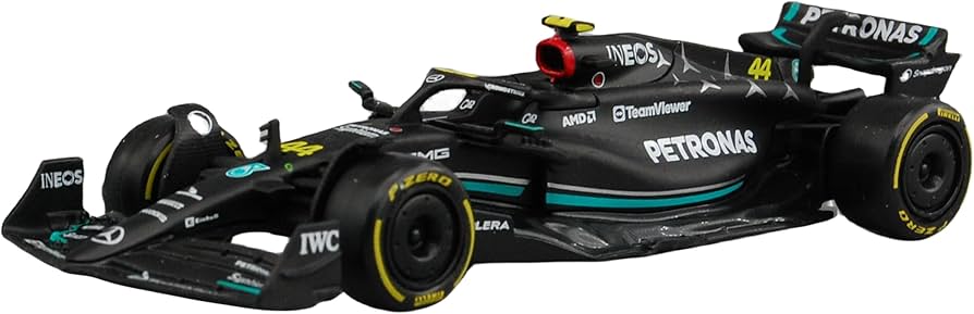 Bburago 1/43 2023 F-1 Mercedes W 14 #44 Hamilton WB Diecast Model