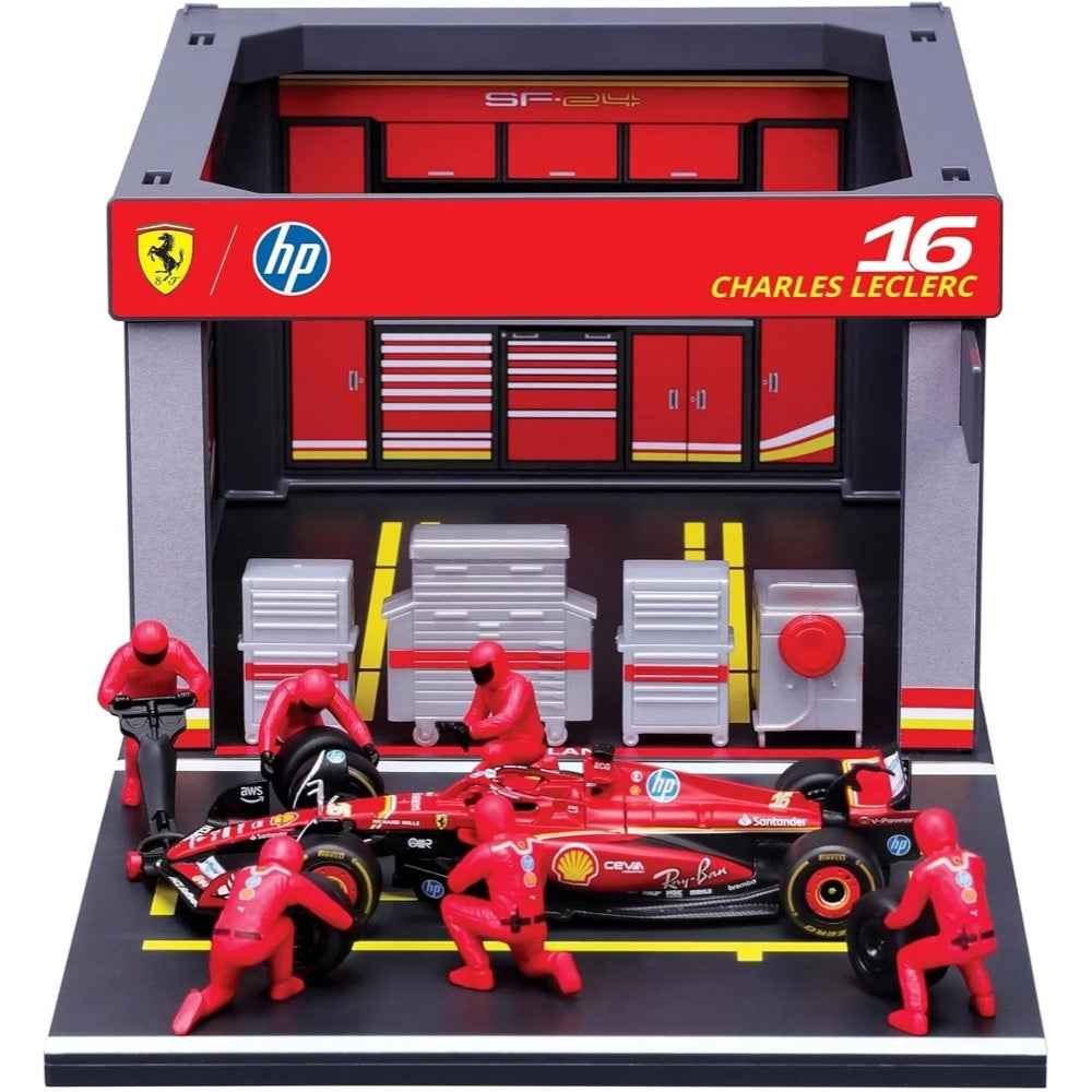 Bburago 1/43 2024 Ferrari Pit Pass Competition Leclerc #16  Diecast Model - Image 3