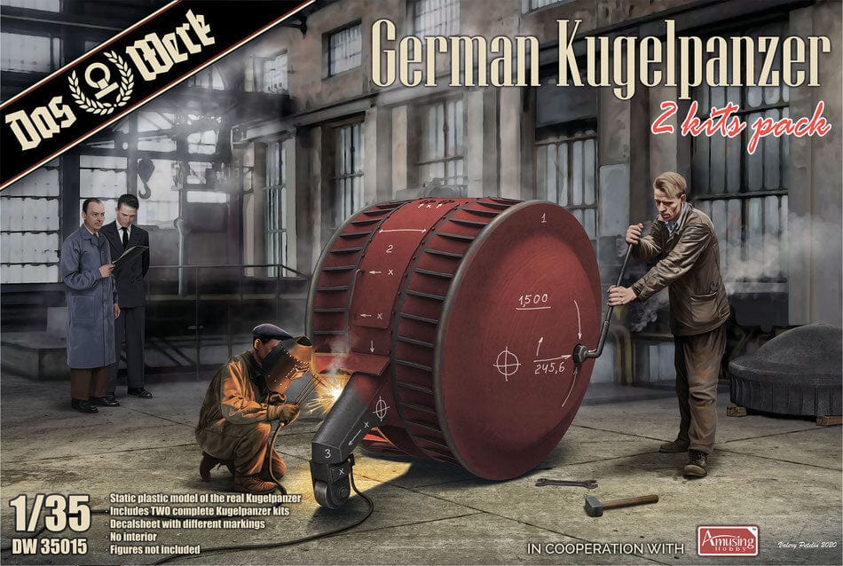 Daswerk 35015 1/35 German Kugelpanzer double pack 2 pcs Plastic Model Kit