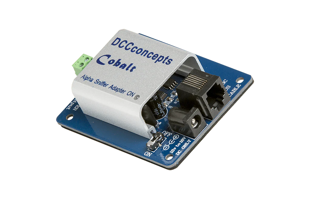 DCC Concepts Cobalt Alpha DCC Power Bus Driver And Sniffer Adapter