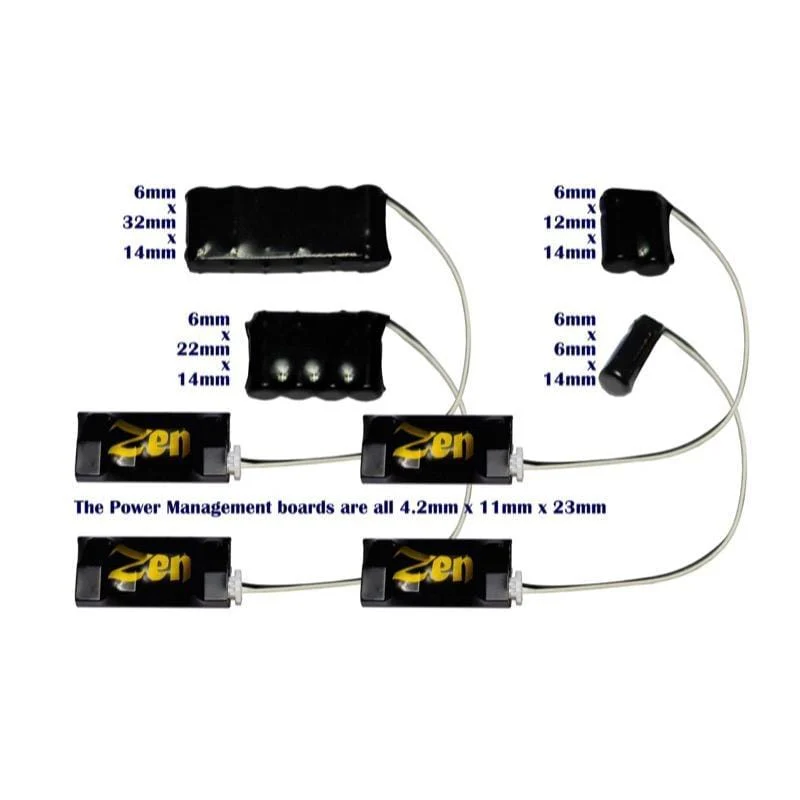 DCC Concepts Zen 3 Wire Stay Alive Variety Pack for Zen Black and Blue+ Decoders