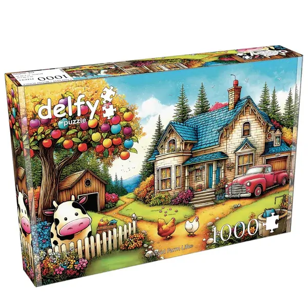 Delfy 26026 Vivid Farm Life 1000pc Jigsaw Puzzle