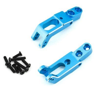 Fastrax Tamiya BBX BB-01 Blue Aluminium Front Shock Mount (2pcs)**