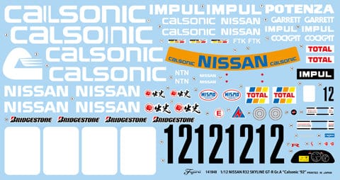 Fujimi 1/12 Nissan Skyline GT-R Gr.A Calsonic`92 (BNR32) (Axes No.3) Plastic Model Kit - Image 4