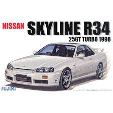 Fujimi 1/24 R34 Skyline 25GT Turbo 1998 (ID-124) Plastic Model Kit [03967]