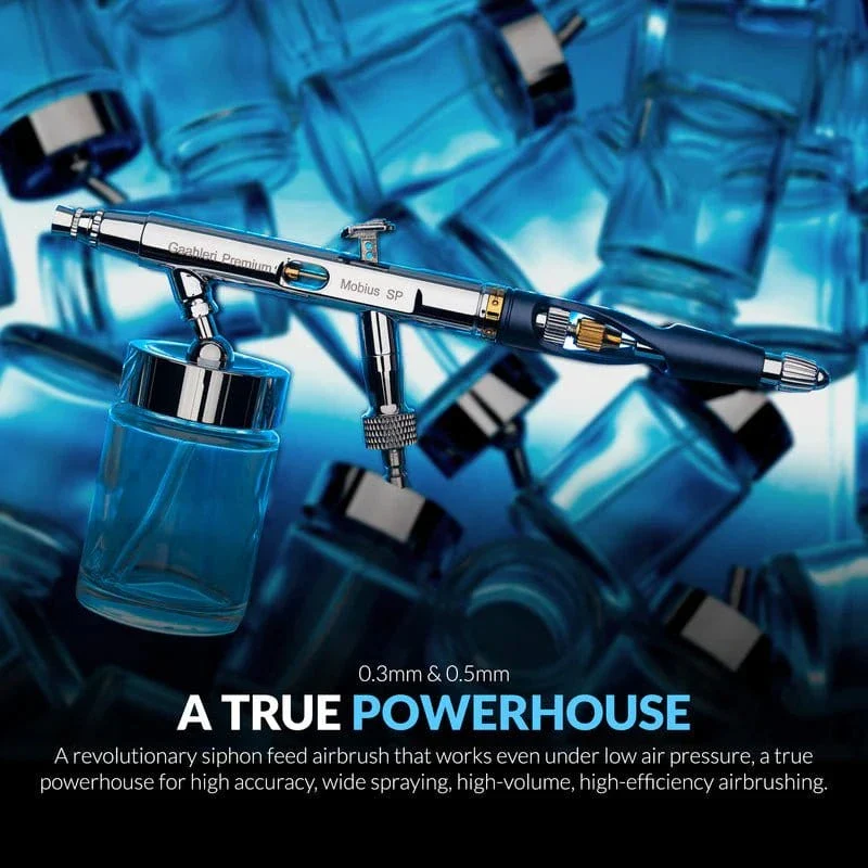Gaahleri Premium Series Mobius SP Suction Feed Airbrush (0.3 & 0.5mm) - Image 10