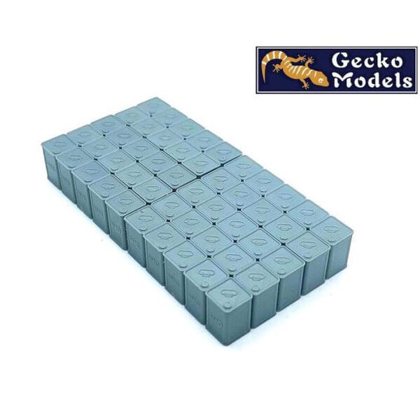 Gecko 1/35 Early Type British 4 Gallon Flimsies Petrol Tins Set Plastic Model Kit - Image 3