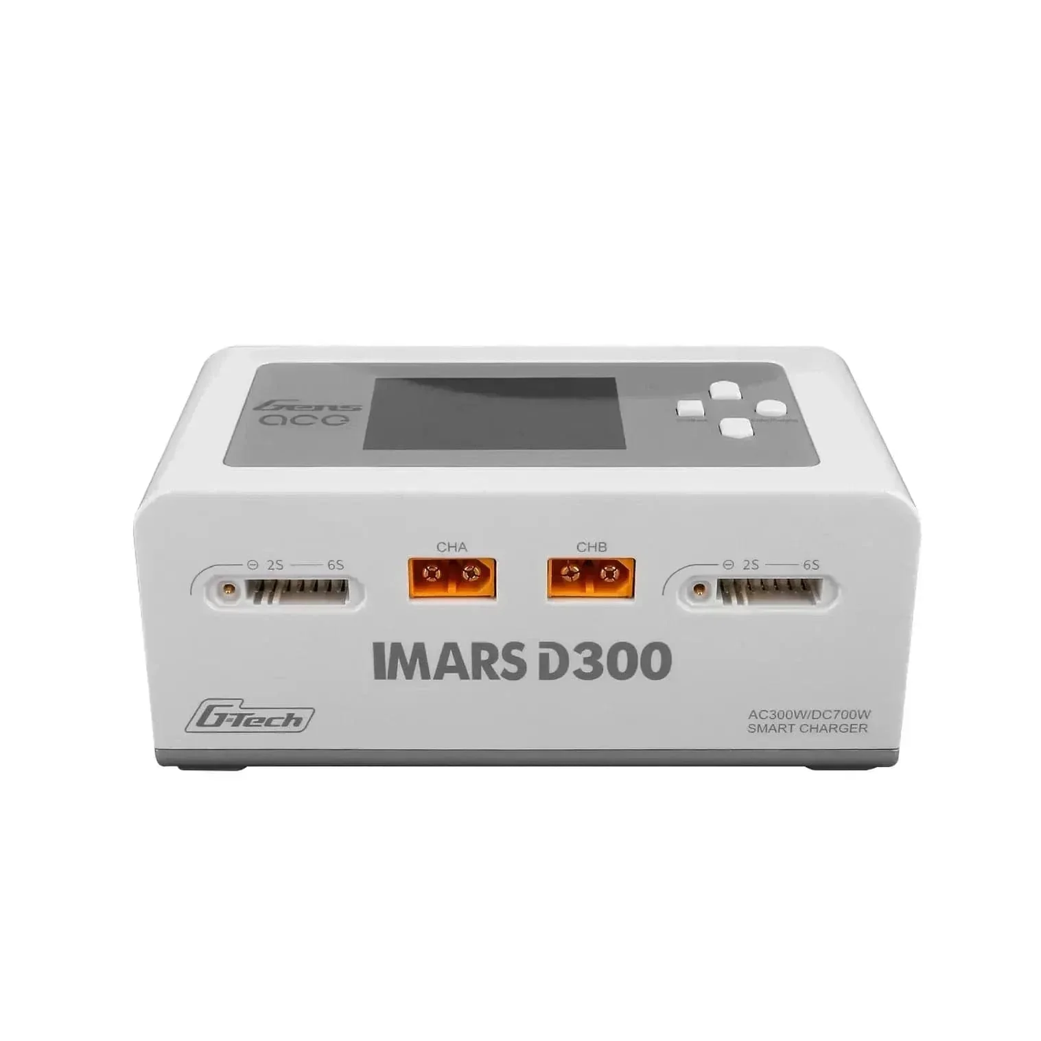 Gens Ace IMARS D300 G-Tech Channel AC/DC 300W/700W RC Battery Charger - White