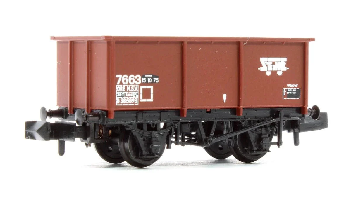 Graham Farish 377-278A N BR 27T Steel Tippler Wagon BR Bauxite B385893